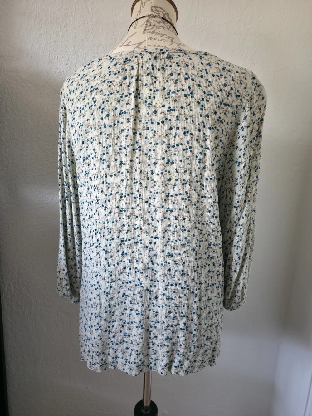 SONOMA Floral Tie-Neck Peasant Top